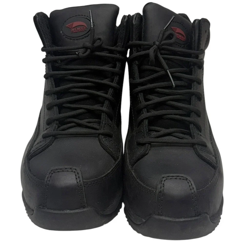 Avenger A7248 Waterproof Work Boots Men's 10EE Carbon Nano‎ Safety Toe Black